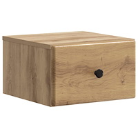 vidaXL Väggmonterat Sängbord med låda Artisan-ek 34,5 x 33 x 20 cm