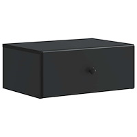 vidaXL Väggmonterat Sängbord Svart 49 x 34,5 x 20 cm Konstruerat trä