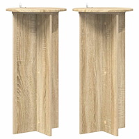 vidaXL Växtställ 2 pcs Sonoma-ek 40 x 40 x 80 cm Konstruerat trä