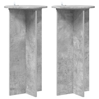 vidaXL Växtställ 2 pcs Betonggrå 40 x 40 x 80 cm Konstruerat trä