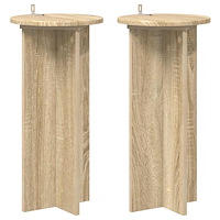 vidaXL Växtställ 2 pcs Sonoma-ek 29,5 x 29,5 x 60 cm Konstruerat trä