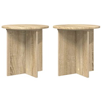 vidaXL Växtställ 2 pcs Sonoma-ek 40 x 40 x 40 cm Konstruerat trä