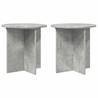 vidaXL Växtställ 2 pcs Betonggrå 40 x 40 x 40 cm Konstruerat trä