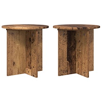 vidaXL Växtställ 2 pcs Gammalt trä 40 x 40 x 40 cm Konstruerat trä