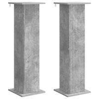 vidaXL Växtställ 2 pcs Betonggrå 30,5 x 30 x 100,5 cm Konstruerat trä