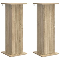 vidaXL Växtställ 2 pcs Sonoma-ek 30,5 x 30 x 80,5 cm Konstruerat trä
