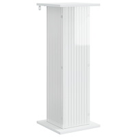 vidaXL Växtställ Vit högglans 30,5 x 30 x 80,5 cm Konstruerat trä