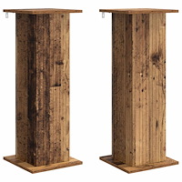 vidaXL Växtställ 2 pcs Gammalt trä 30,5 x 30 x 80,5 cm Konstruerat trä