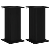 vidaXL Växtställ 2 pcs Svart 30,5 x 30 x 60,5 cm Konstruerat trä