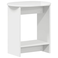 vidaXL Sidobord Vit högglans 50 x 39,5 x 55 cm Konstruerat trä