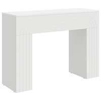 vidaXL Kaffeebord Vit 102 x 35 x 75 cm Konstruerat trä