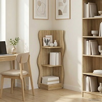 vidaXL Hörnhylla med hylla Sonoma-ek 34 x 33 x 102 cm Konstruerat trä