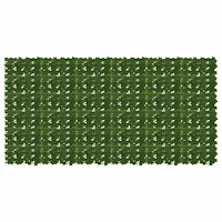 vidaXL Balkongskärm med löv Grön 300 x 150 cm Polyeten och tyg