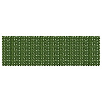 vidaXL Balkongskärm med löv Grön 500 x 150 cm Polyeten och tyg