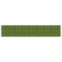 vidaXL Balkongskärm med löv Grön och Gul 400 x 75 cm Polyeten och tyg