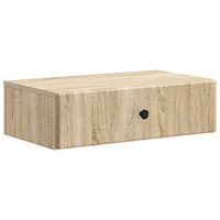 vidaXL Väggmonterad sidobord Sonoma-ek 59 x 34,5 x 17 cm