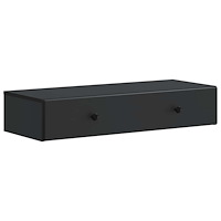 vidaXL Väggmonterad sidobord Svart 87,5 x 34,5 x 17 cm Konstruerat trä