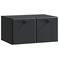 vidaXL Väggmonterad TV-bänk 59,5 x 41 x 30 cm Svart Konstruerat trä