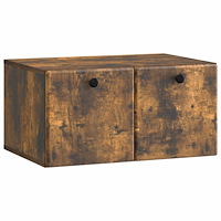 vidaXL Väggmonterad TV-bänk 59,5 x 41 x 30 cm Rökt ek Konstruerat trä