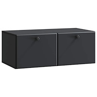 vidaXL Väggmonterad TV-bänk 78,5 x 41 x 30 cm Svart Konstruerat trä