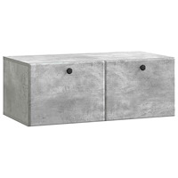 vidaXL Väggmonterad TV-bänk 78,5 x 41 x 30 cm Betonggrå