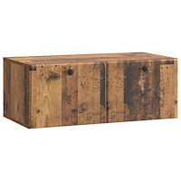 vidaXL Väggmonterad TV-bänk 78,5 x 41 x 30 cm Gammalt trä