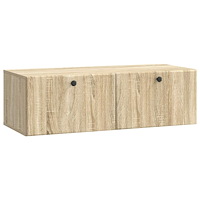vidaXL Väggmonterad TV-bänk 98 x 41 x 30 cm Sonoma-ek Konstruerat trä