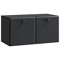 vidaXL Väggmonterad TV-bänk 59,5 x 31 x 30 cm Svart Konstruerat trä