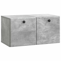 vidaXL Väggmonterad TV-bänk 59,5 x 31 x 30 cm Betonggrå