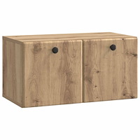 vidaXL Väggmonterad TV-bänk 59,5 x 31 x 30 cm Artisan-ek