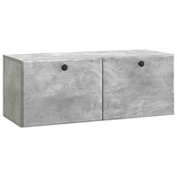 vidaXL Väggmonterad TV-bänk 78,5 x 31 x 30 cm Betonggrå