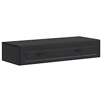 vidaXL Väggmonterad sidobord Svart 87,5 x 34,5 x 17 cm Konstruerat trä