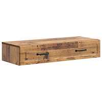 vidaXL Väggmonterad sidobord Gammalt trä 87,5 x 34,5 x 17 cm