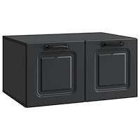 vidaXL Väggmonterad TV-bänk Svart 59,5 x 41 x 30 cm Konstruerat trä