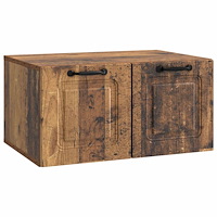vidaXL Väggmonterad TV-bänk Väggmonterad Gammalt trä 59,5 x 41 x 30 cm