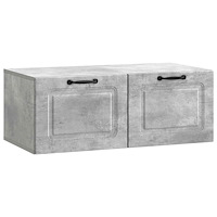 vidaXL Väggmonterad TV-bänk Väggmonterad Betonggrå 78,5 x 41 x 30 cm