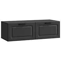 vidaXL Väggmonterad TV-bänk Svart 98 x 41 x 30 cm Konstruerat trä