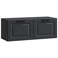 vidaXL Väggmonterad TV-bänk Svart 78,5 x 31 x 30 cm Konstruerat trä