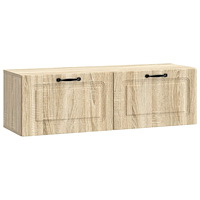 vidaXL Väggmonterad TV-bänk Sonoma-ek 98 x 31 x 30 cm Konstruerat trä