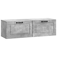 vidaXL Väggmonterad TV-bänk Betonggrå 98 x 31 x 30 cm Konstruerat trä