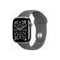 Apple Apple Watch Series 11 (GPS + Cellular) - naturlig titan - smart klocka med sportband - klippgrå - 64 GB