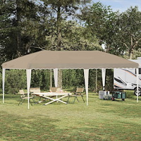 vidaXL Pop-up Partytält 575 x 290 x 245 cm Gräddvit