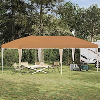 vidaXL Pop-up Partytält 575 x 290 x 245 cm Beige