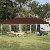 vidaXL Pop-up Partytält 575 x 290 x 245 cm Brun