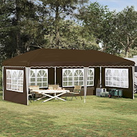 vidaXL Pop-up Partytält 575 x 289 x 245 cm Taupe