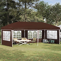 vidaXL Pop-up Partytält 575 x 289 x 245 cm Brun