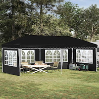 vidaXL Pop-up Partytält 575 x 289 x 245 cm Svart