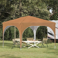 vidaXL Pop-up Partytält 290 x 290 x 245 cm Beige