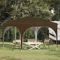vidaXL Pop-up Partytält 290 x 290 x 245 cm Taupe