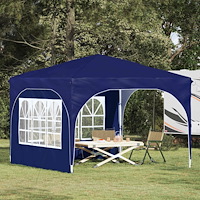 vidaXL Pop-up Partytält 290 x 290 x 245 cm Blå